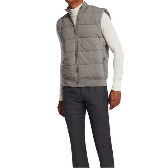 Ralph Lauren Purple Label Puffer Vest in Classic Light Grey - Picture 11 of 15